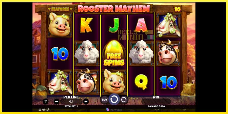 Riktiga pengar med en spelautomat Rooster Mayhem, bild 2