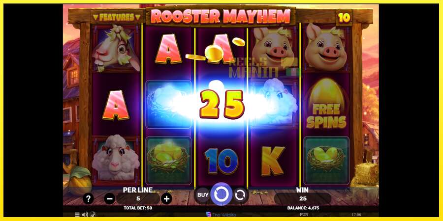 Riktiga pengar med en spelautomat Rooster Mayhem, bild 3