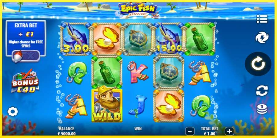 Riktiga pengar med en spelautomat Epic Fish Adventure, bild 1