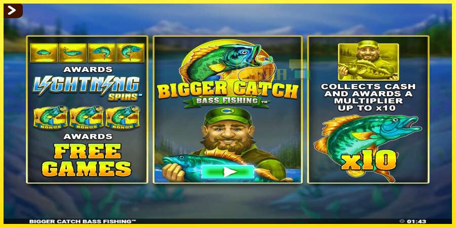 Riktiga pengar med en spelautomat Bigger Catch Bass Fishing Rapid Fire Jackpots, bild 1