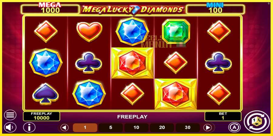 Riktiga pengar med en spelautomat Mega Lucky Diamonds Hold & Win, bild 1