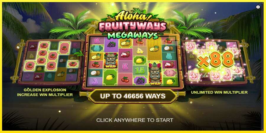 Riktiga pengar med en spelautomat Aloha! Fruityways, bild 1