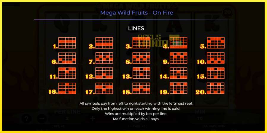 Riktiga pengar med en spelautomat Mega Wild Fruits - On Fire, bild 7