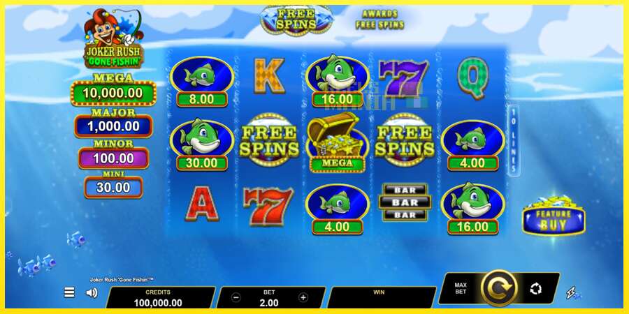 Riktiga pengar med en spelautomat Joker Rush Gone Fishin, bild 1