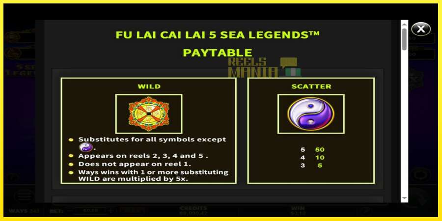 Riktiga pengar med en spelautomat Fu Lai Cai Lai 5 Sea Legends, bild 5