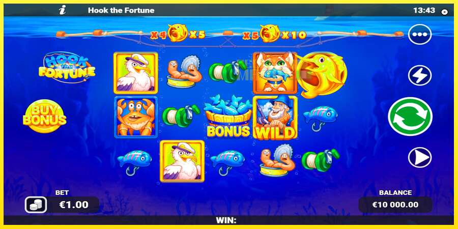 Riktiga pengar med en spelautomat Hook the Fortune, bild 1