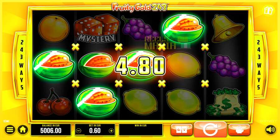 Riktiga pengar med en spelautomat Fruity Gold 243, bild 5