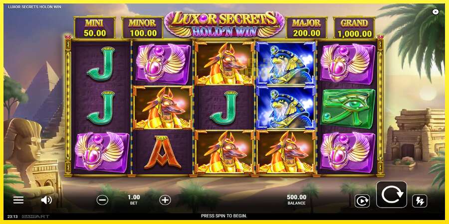 Riktiga pengar med en spelautomat Luxor Secrets Holdn Win, bild 2