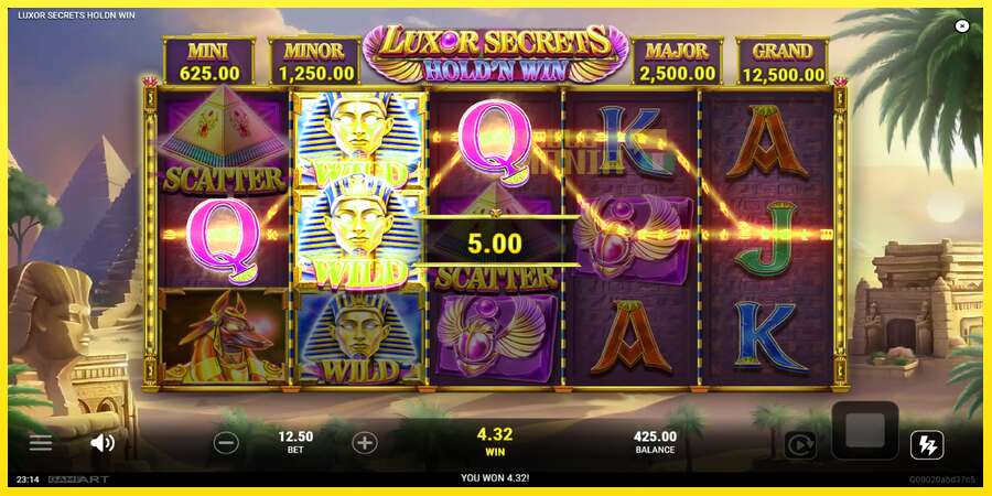 Riktiga pengar med en spelautomat Luxor Secrets Holdn Win, bild 3