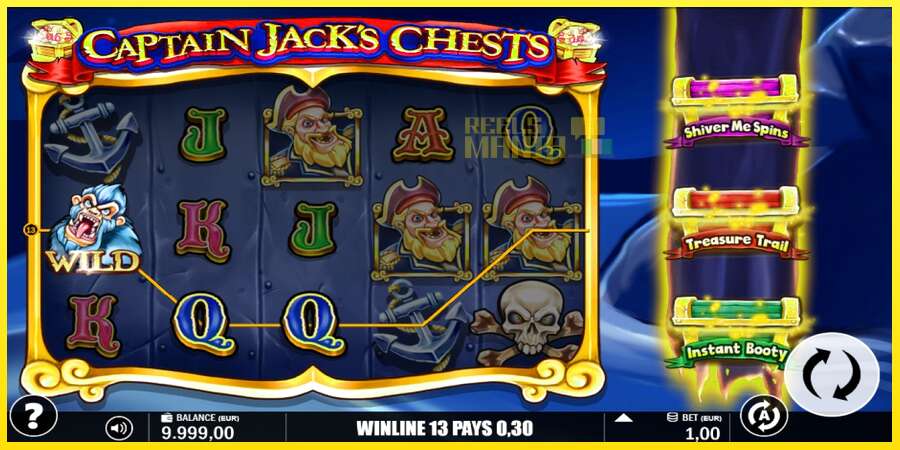 Riktiga pengar med en spelautomat Captain Jacks Chests, bild 3