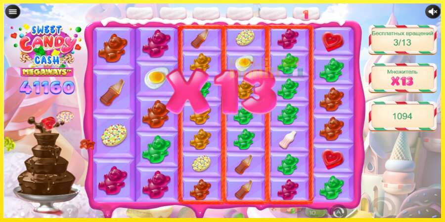 Riktiga pengar med en spelautomat Sweet Candy Cash Megaway, bild 1