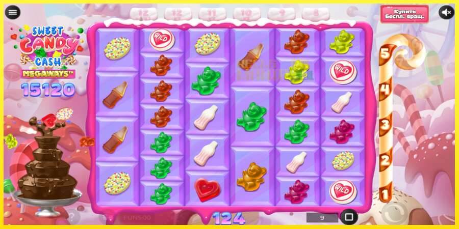 Riktiga pengar med en spelautomat Sweet Candy Cash Megaway, bild 5