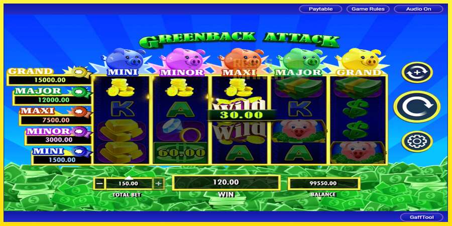 Riktiga pengar med en spelautomat Greenback Attack, bild 3