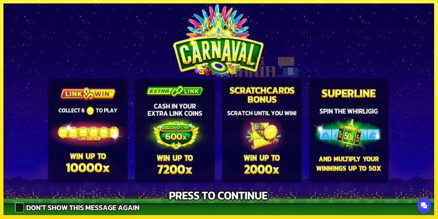 Riktiga pengar med en spelautomat Carnaval Link&Win, bild 1