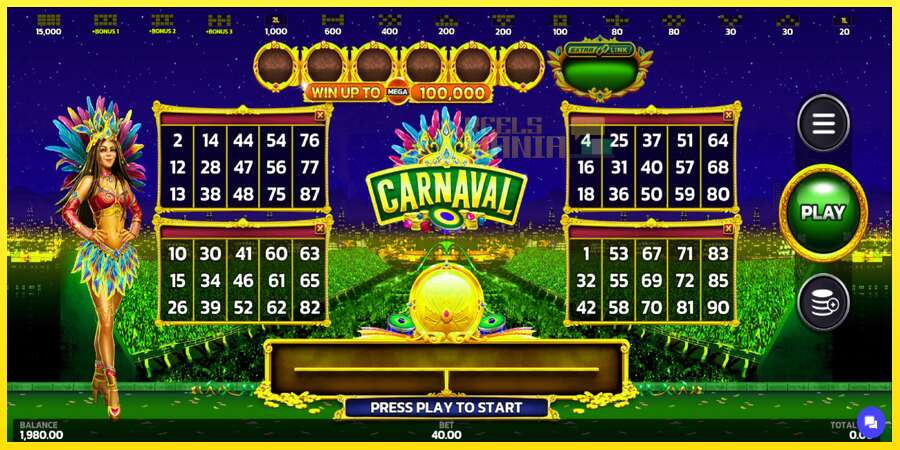 Riktiga pengar med en spelautomat Carnaval Link&Win, bild 2