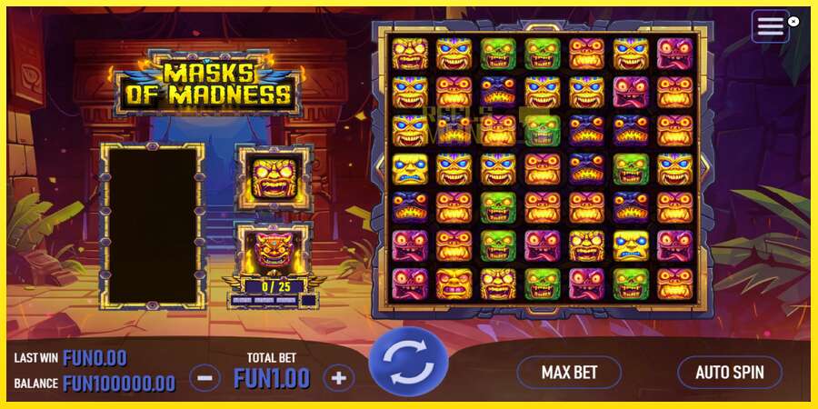 Riktiga pengar med en spelautomat Masks of Madness, bild 1