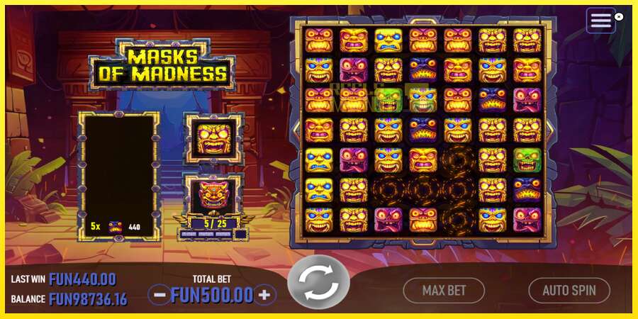 Riktiga pengar med en spelautomat Masks of Madness, bild 2