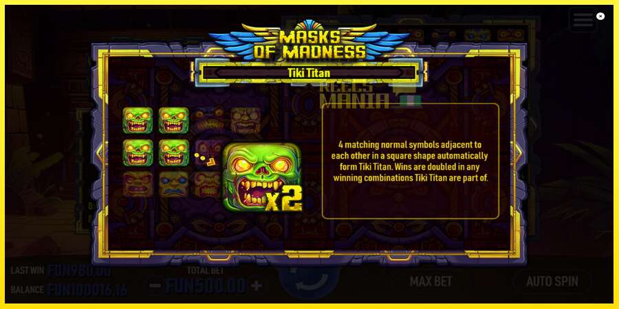 Riktiga pengar med en spelautomat Masks of Madness, bild 6