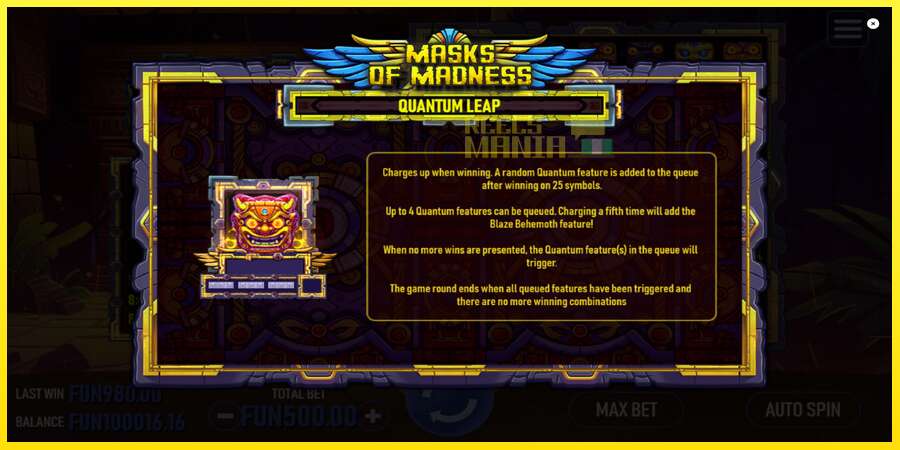 Riktiga pengar med en spelautomat Masks of Madness, bild 7