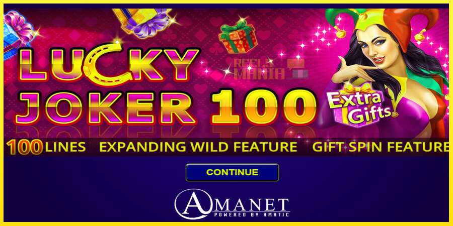 Riktiga pengar med en spelautomat Lucky Joker 100 Extra Gifts, bild 1