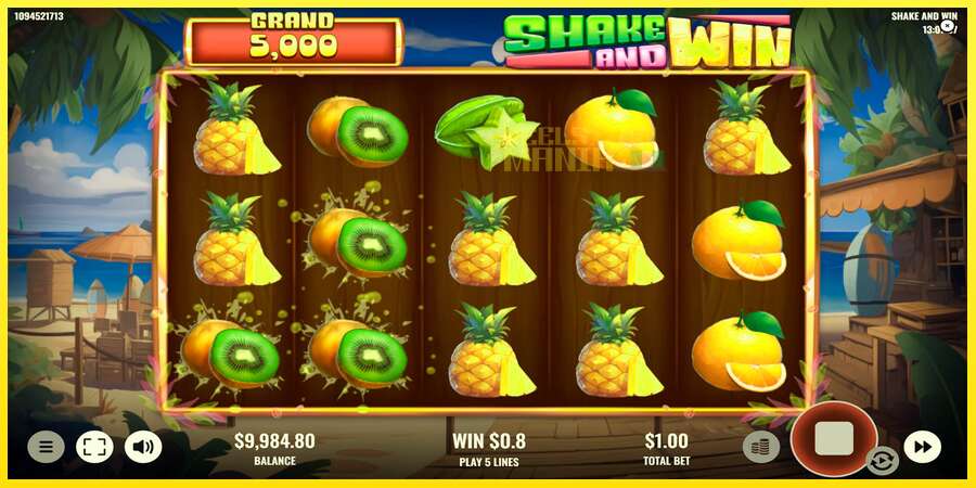 Riktiga pengar med en spelautomat Shake and Win, bild 2