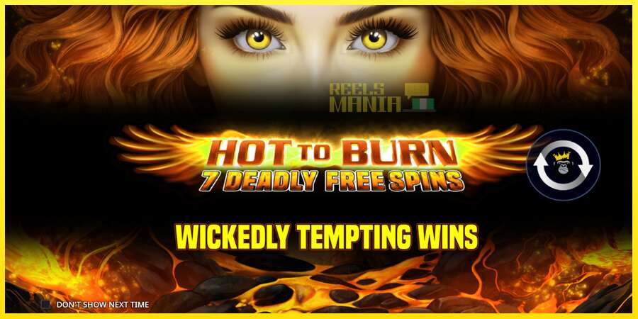 Riktiga pengar med en spelautomat Hot to Burn - 7 Deadly Free Spins, bild 1