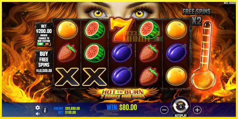 Riktiga pengar med en spelautomat Hot to Burn - 7 Deadly Free Spins, bild 3