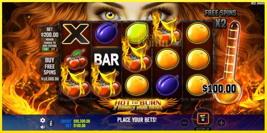 Riktiga pengar med en spelautomat Hot to Burn - 7 Deadly Free Spins, bild 4