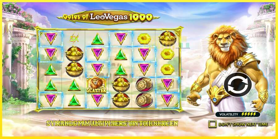 Riktiga pengar med en spelautomat Gates of LeoVegas 1000, bild 1