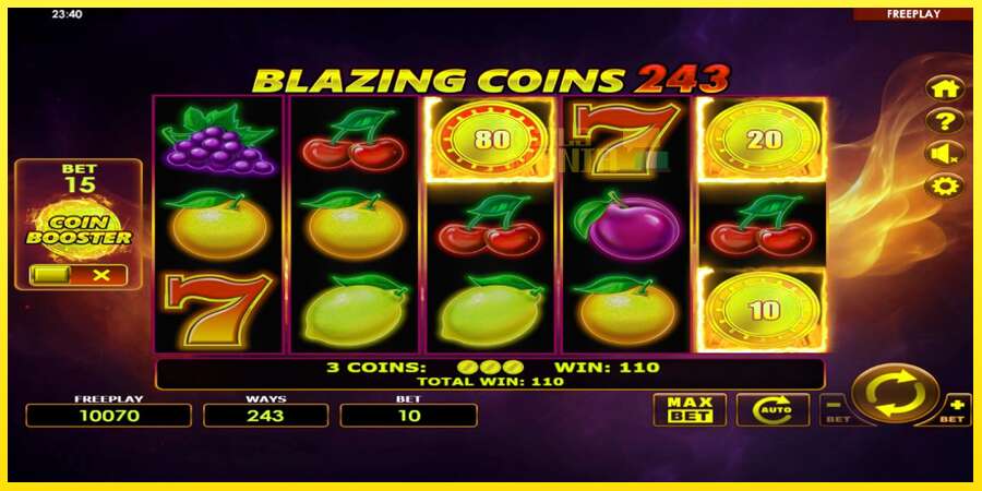 Riktiga pengar med en spelautomat Blazing Coins 243, bild 3