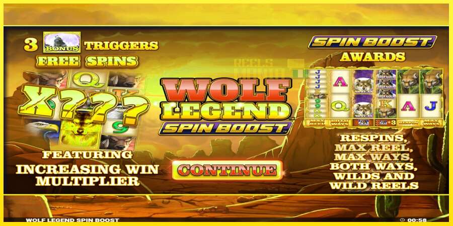 Riktiga pengar med en spelautomat Wolf Legend Spin Boost, bild 1