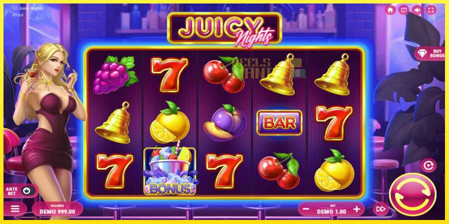 Riktiga pengar med en spelautomat Juicy Nights, bild 2