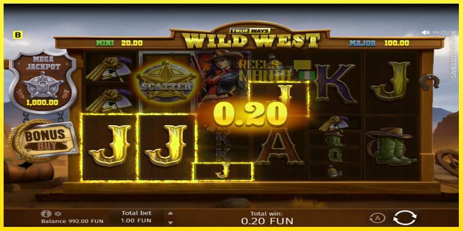 Riktiga pengar med en spelautomat Wild West Trueways, bild 3