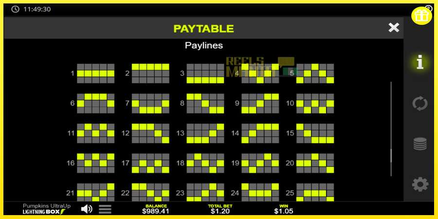 Riktiga pengar med en spelautomat Pumpkins UltraUp, bild 7