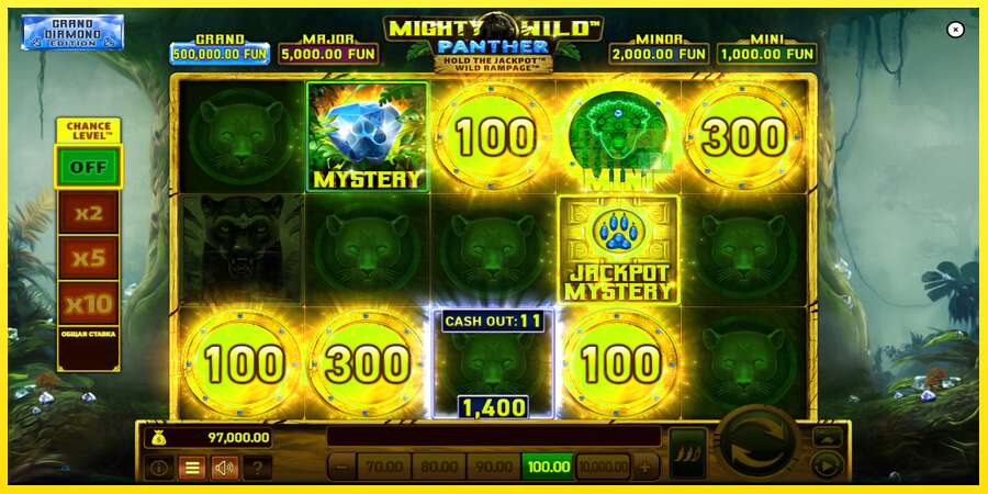 Riktiga pengar med en spelautomat Mighty Wild: Panther Grand Diamond Edition, bild 3