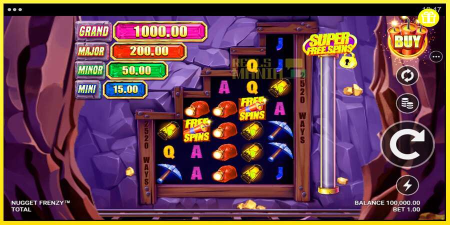 Riktiga pengar med en spelautomat Nugget Frenzy, bild 1