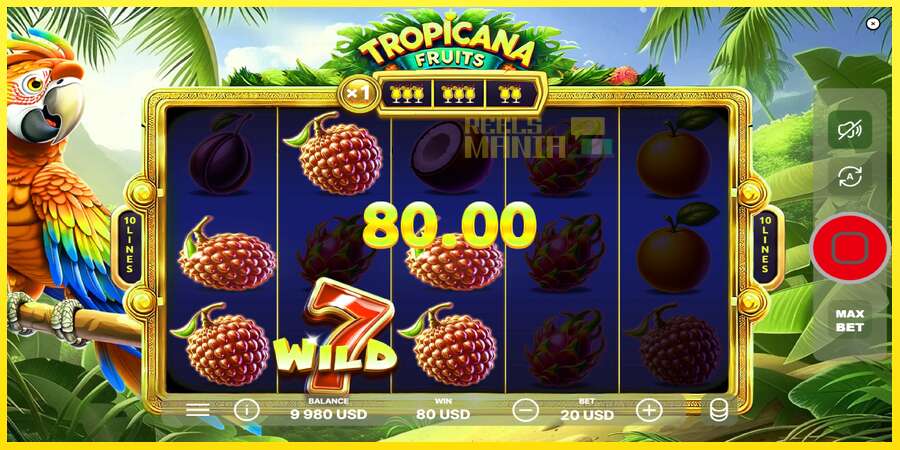 Riktiga pengar med en spelautomat Tropicana Fruits, bild 3