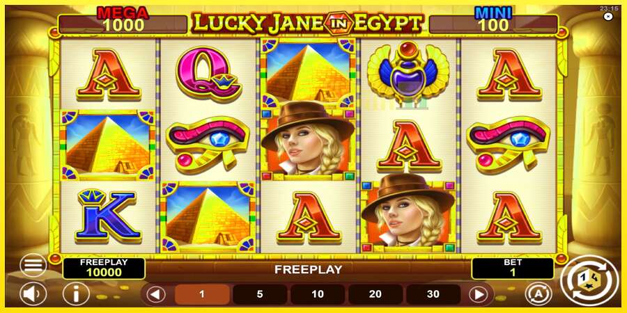 Riktiga pengar med en spelautomat Lucky Jane in Egypt Hold & Win, bild 2