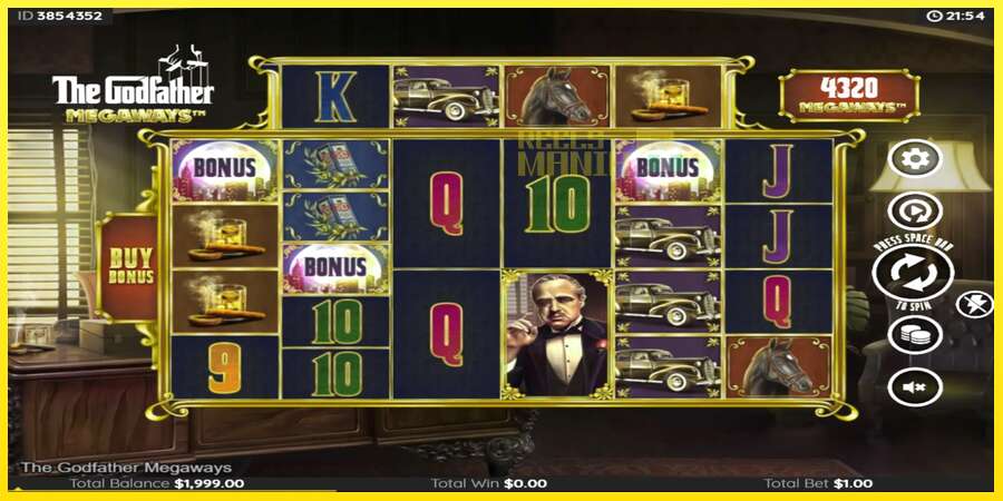 Riktiga pengar med en spelautomat The Godfather Megaways, bild 2