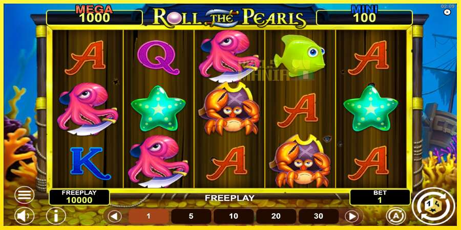 Riktiga pengar med en spelautomat Roll The Pearls Hold & Win, bild 2