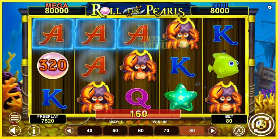 Riktiga pengar med en spelautomat Roll The Pearls Hold & Win, bild 4