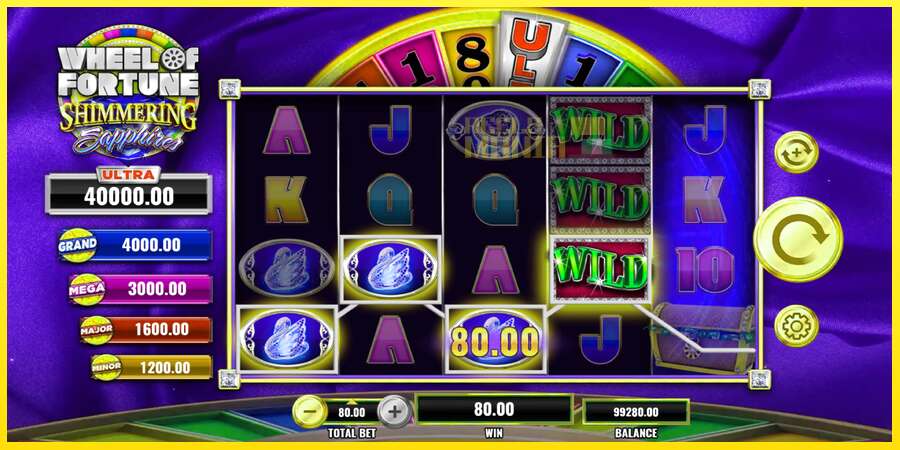 Riktiga pengar med en spelautomat Wheel of Fortune Shimmering Sapphires, bild 3