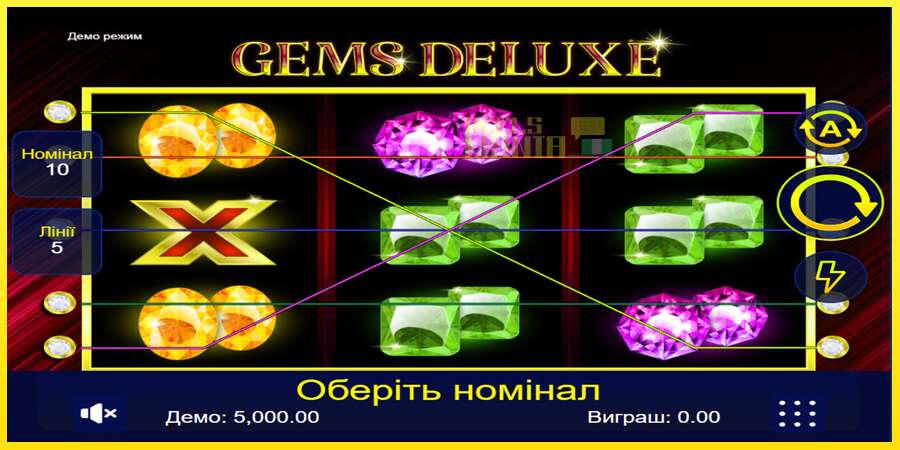 Riktiga pengar med en spelautomat Gems Deluxe, bild 1