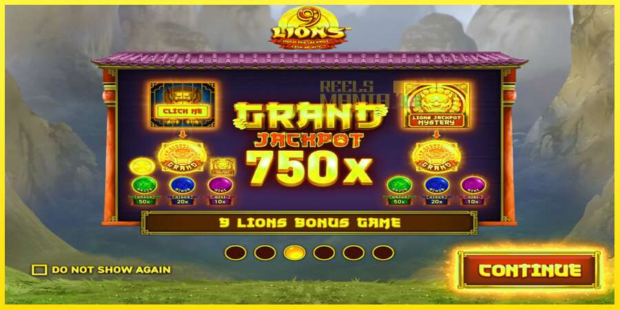 Riktiga pengar med en spelautomat 9 Lions: Hold The Jackpot, bild 1