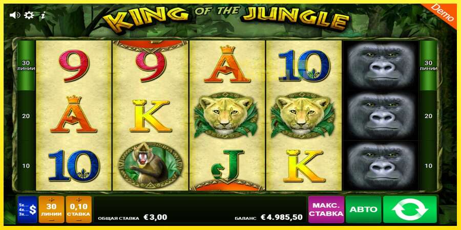 Riktiga pengar med en spelautomat King of the Jungle, bild 3