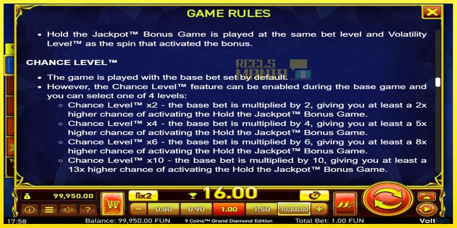 Riktiga pengar med en spelautomat 9 Coins Grand Diamond Edition Halloween Jackpots, bild 7