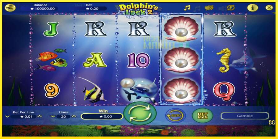 Riktiga pengar med en spelautomat Dolphin’s Luck 2, bild 1