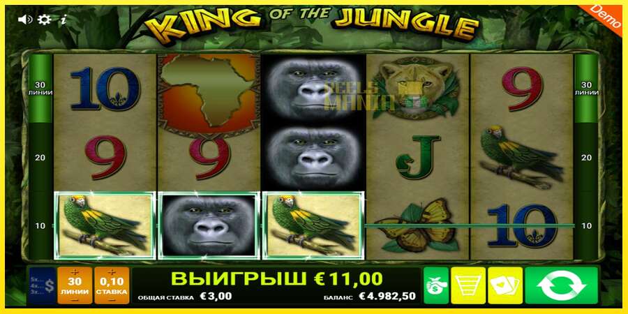 Riktiga pengar med en spelautomat King of the Jungle, bild 4