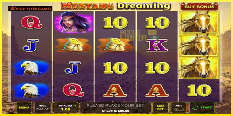 Riktiga pengar med en spelautomat Mustang Dreaming, bild 1