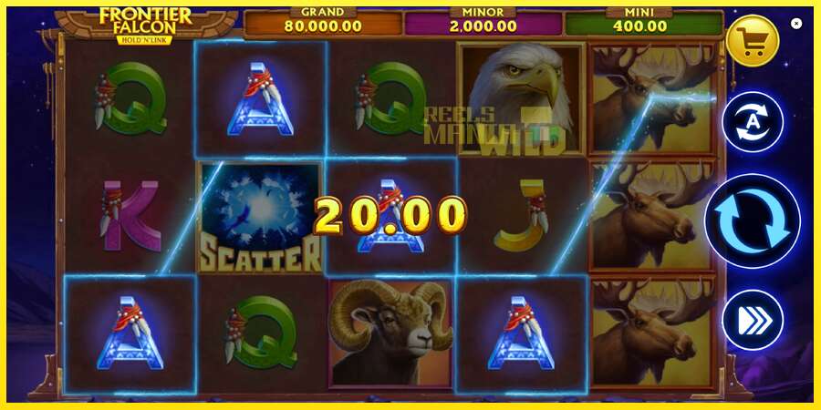 Riktiga pengar med en spelautomat Frontier Falcon Hold N Link, bild 5